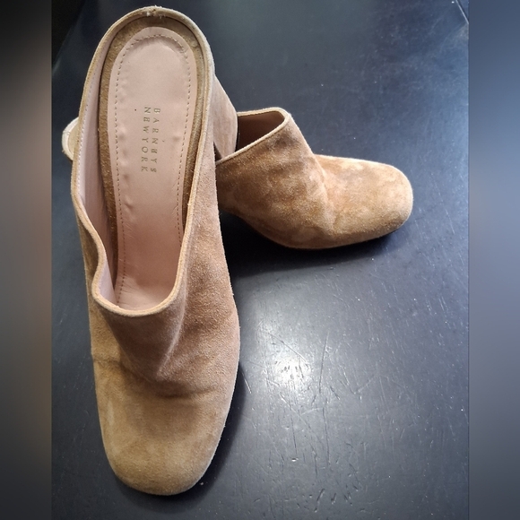 Barneys New York Tan Slip On Mules   Size 6 (35.5) - Picture 7 of 11